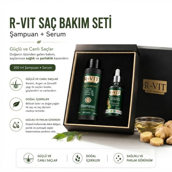sacbakimson1 R-VIT Premium Saç Bakım Seti