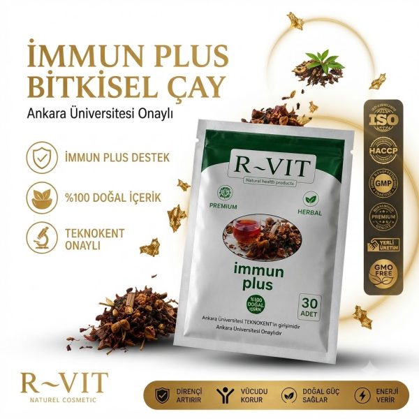 cay30son1 R-VIT Immun Plus Bitkisel Çay 30 LU