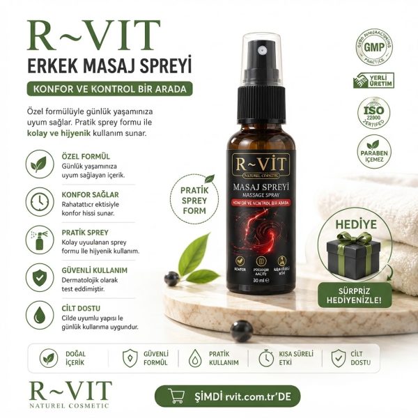 R-VİT ERKEK MASAJ SPREYİ HEDİYELİ